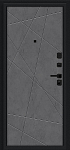 Дверь Граффити-5/SBlack Букле черное/Slate Art BR6187 фото